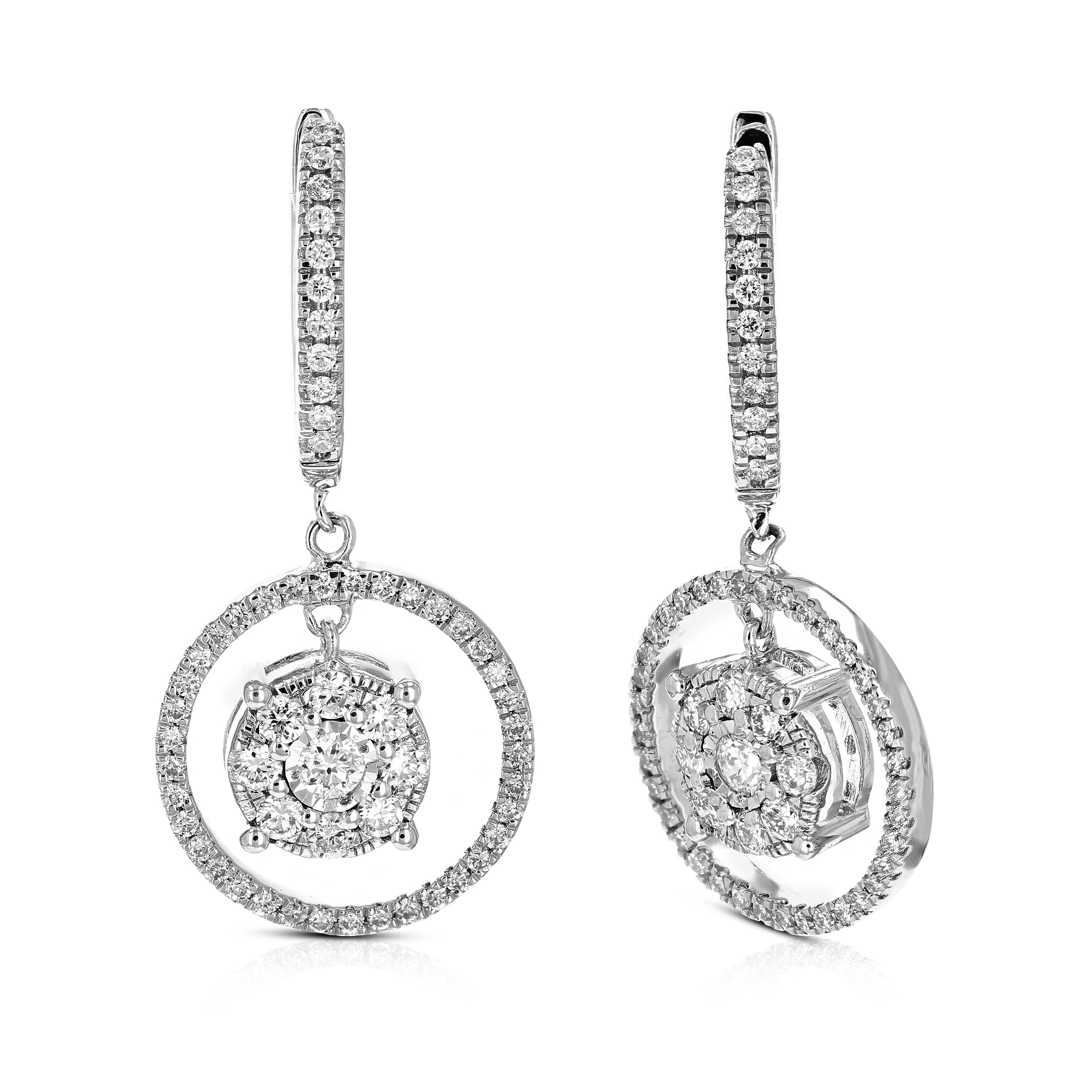 Diamond Dangle Earrings