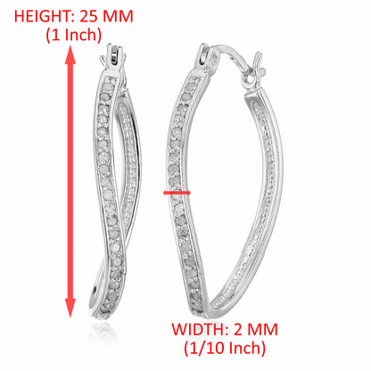 Diamond Hoop Earrings