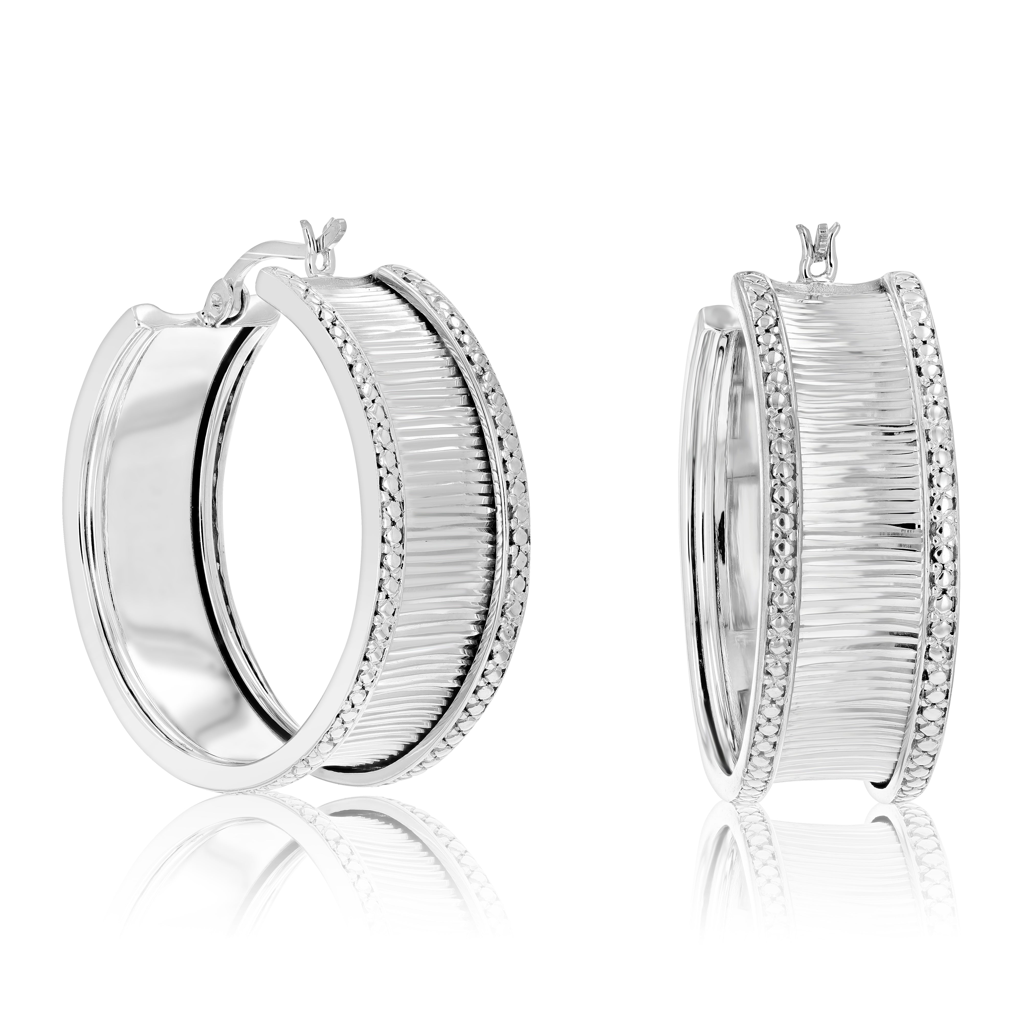 Fashion Diamond Hoop Earrings