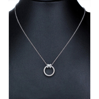 Circle Knot Diamond Pendant