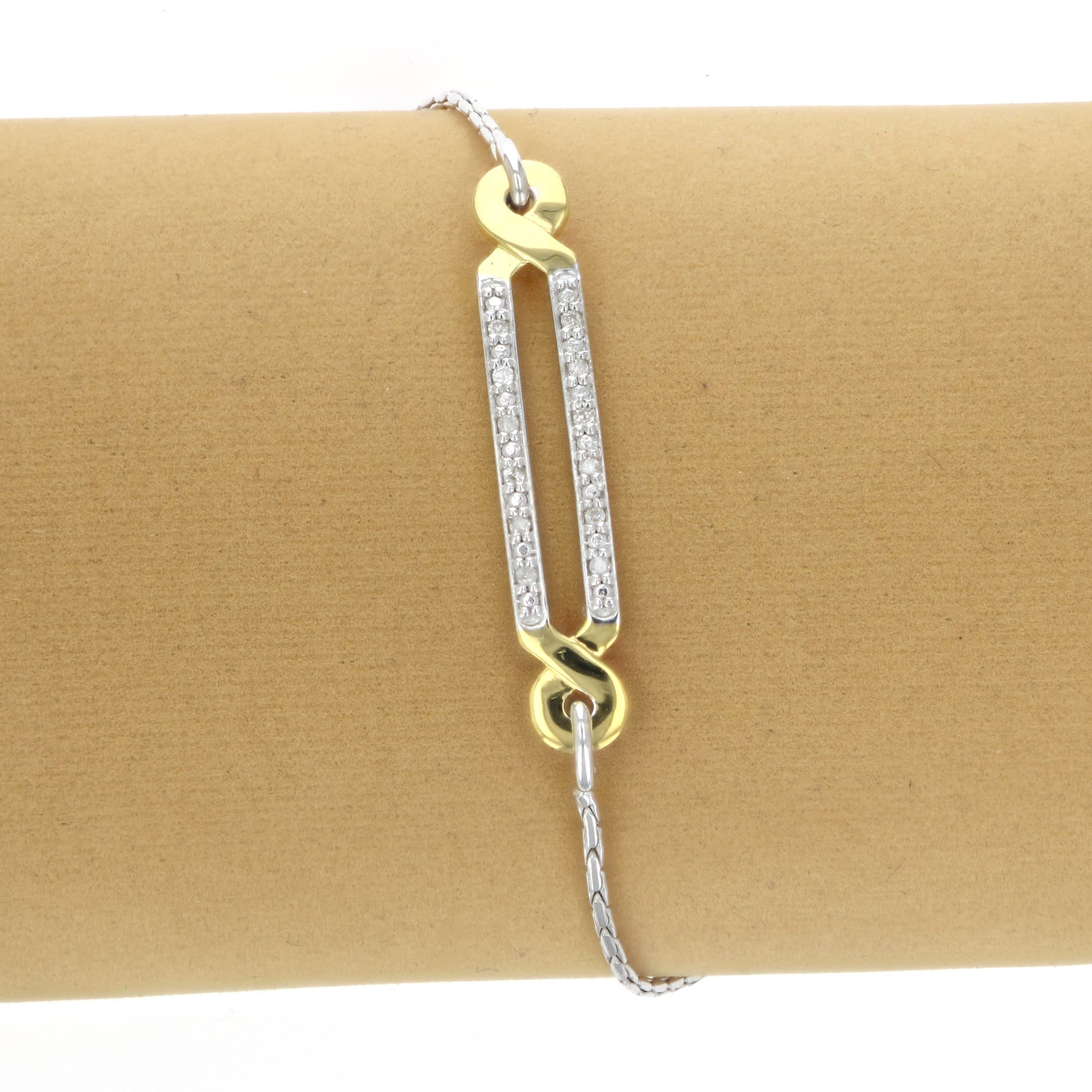 Minimalist Diamond Bolo Bracelet