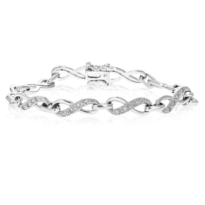 Infinity Link Diamond Bracelet