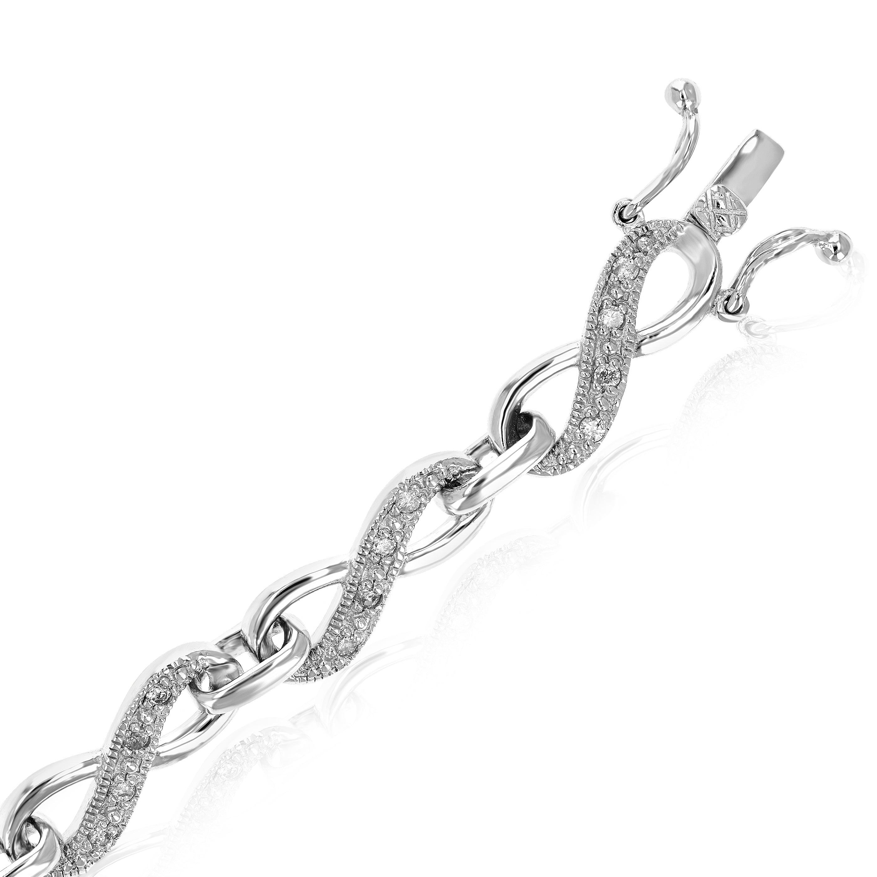 Infinity Link Diamond Bracelet