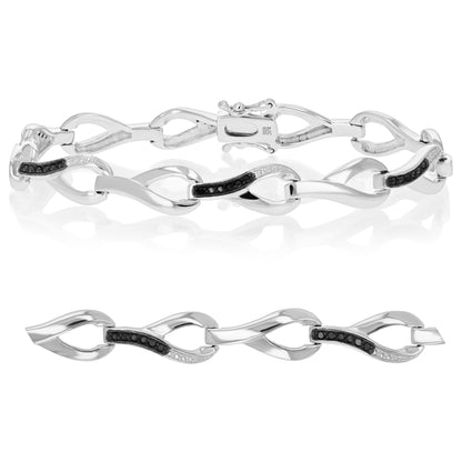 Chain Drop Link Diamond Bracelet