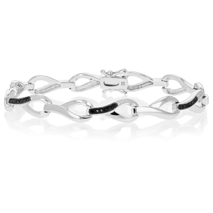 Chain Drop Link Diamond Bracelet