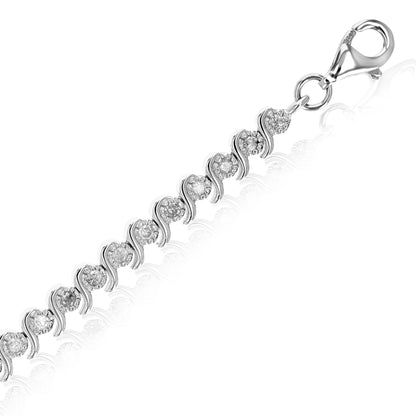 S Link Diamond Tennis Bracelet