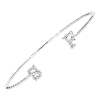 Diamond Cuff Bangle Bracelet