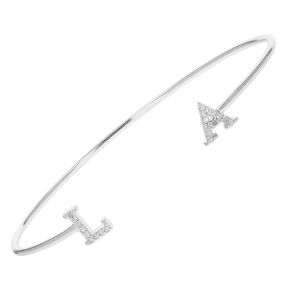 Diamond Cuff Bangle Bracelet