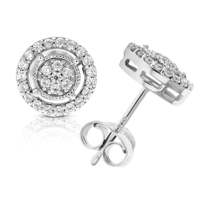 Composite Diamond Stud Earrings