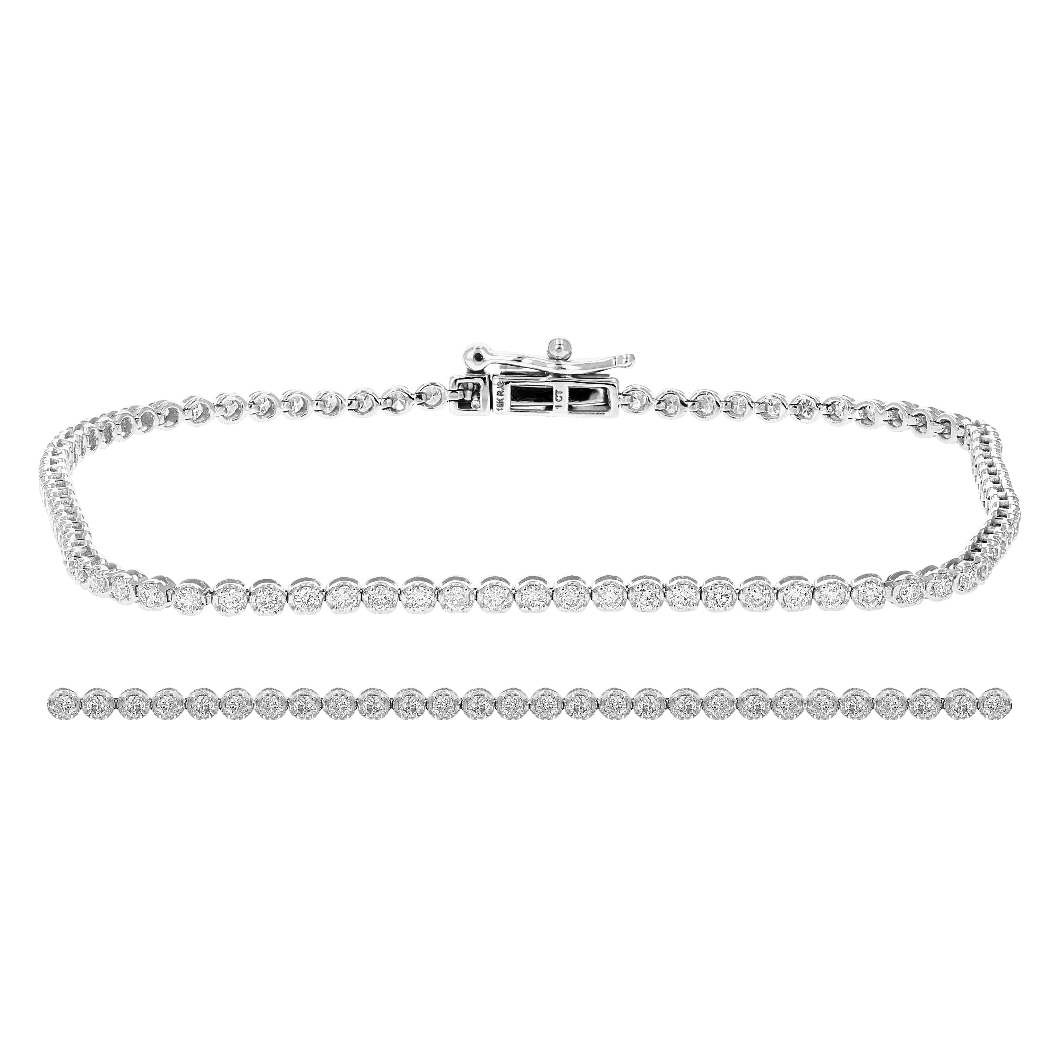 Bubble Diamond Tennis Bracelet