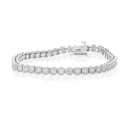 Cushion Shape Tennis Bracelet