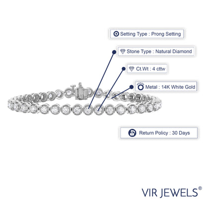 Diamond Round Tennis Bracelet