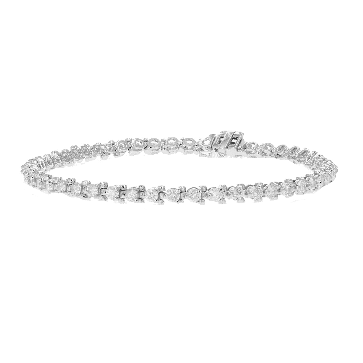 Diamond Trillion Tennis Bracelet