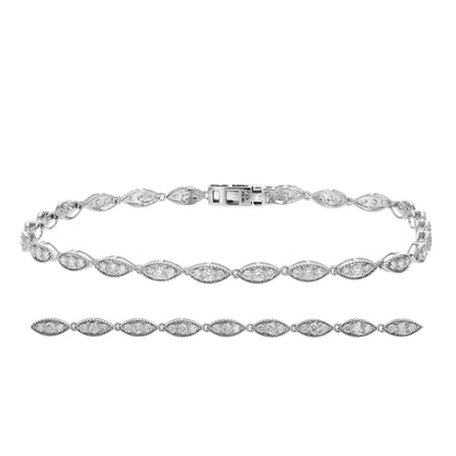 Marquise Design Tennis Bracelet