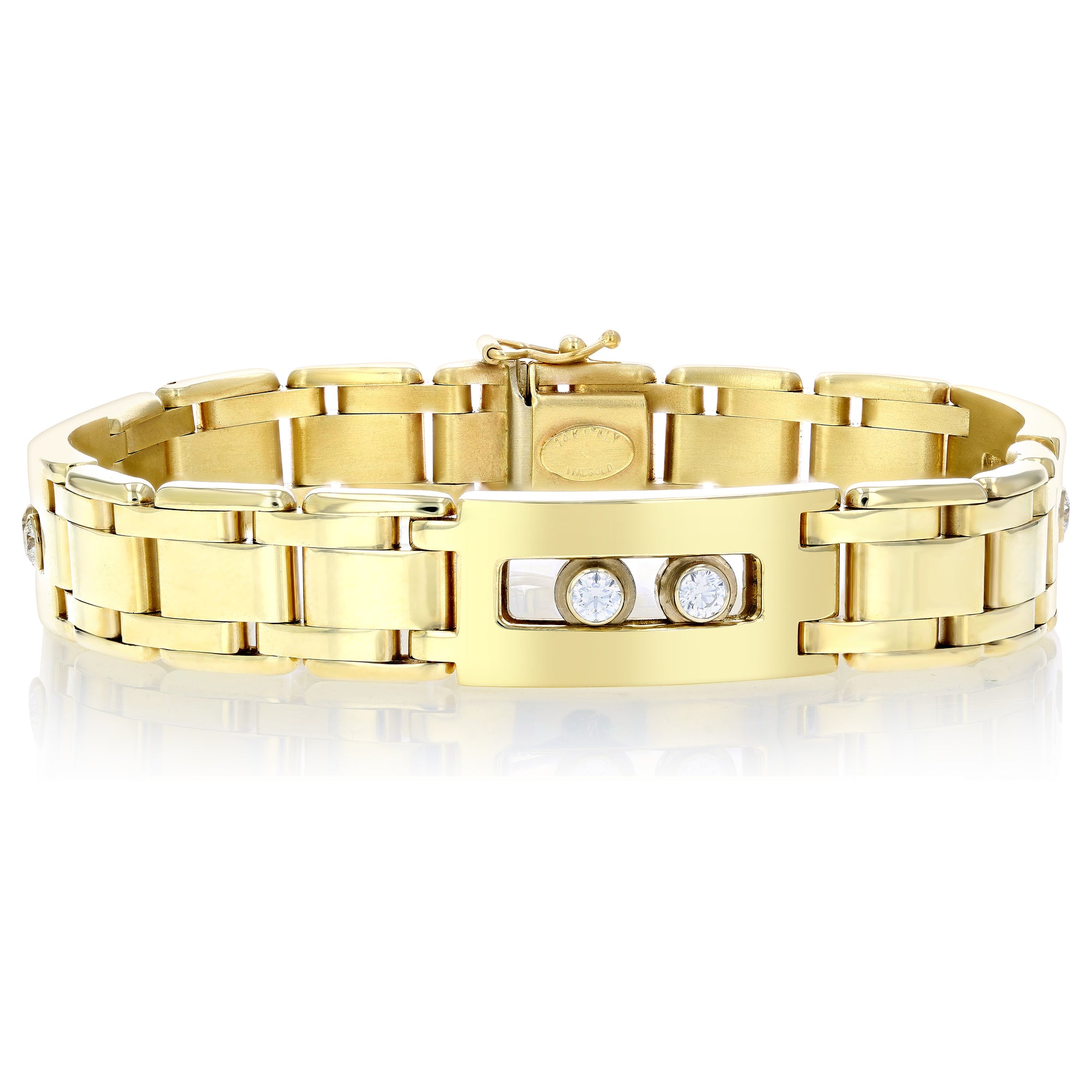 Luxury 3pcs/Set Charm Gold Men Stainless Steel Roman Numeral Bracelets  Jewelry | eBay