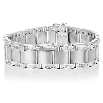 Railroad Diamond Men's Bracelet