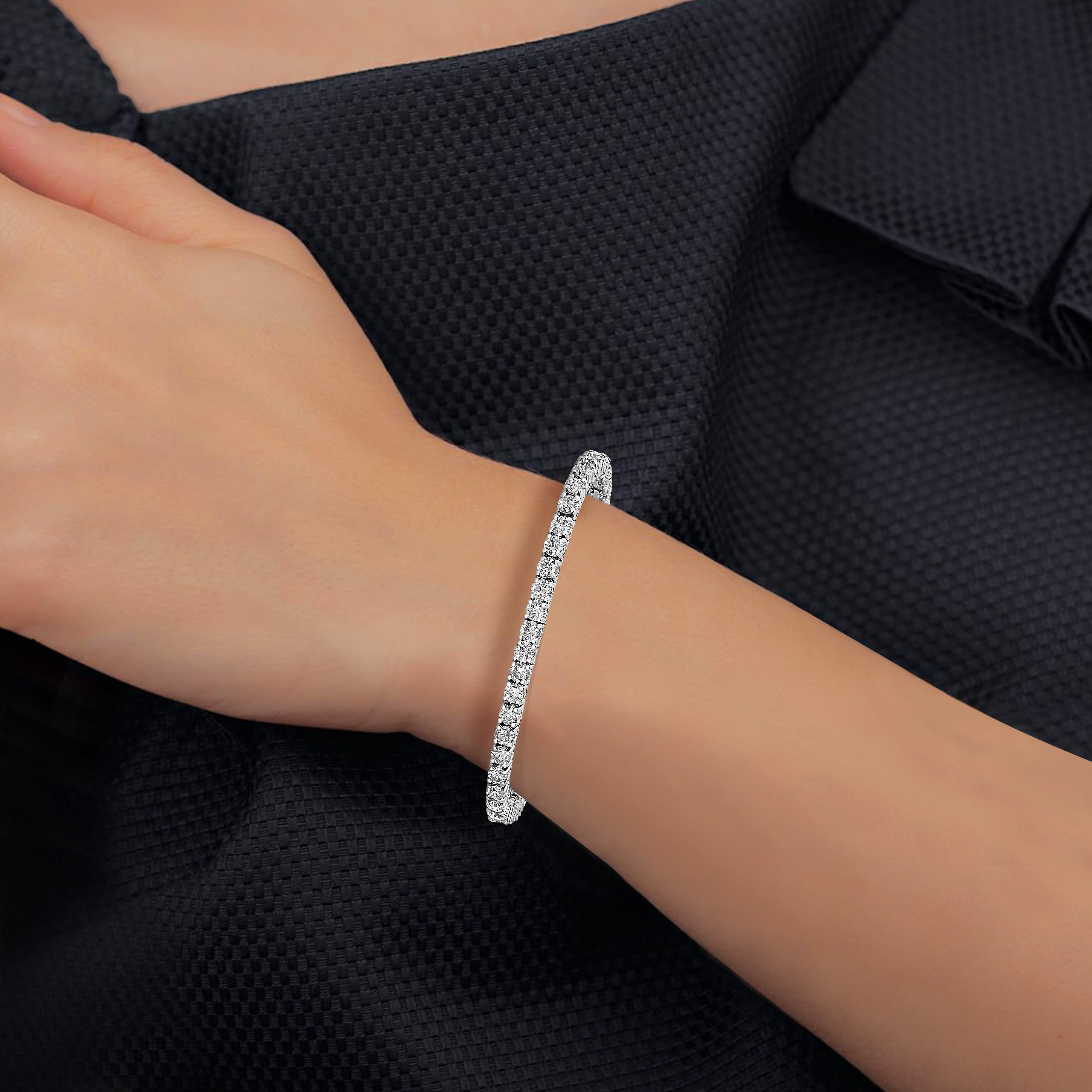 Prong Diamond Tennis Bracelet