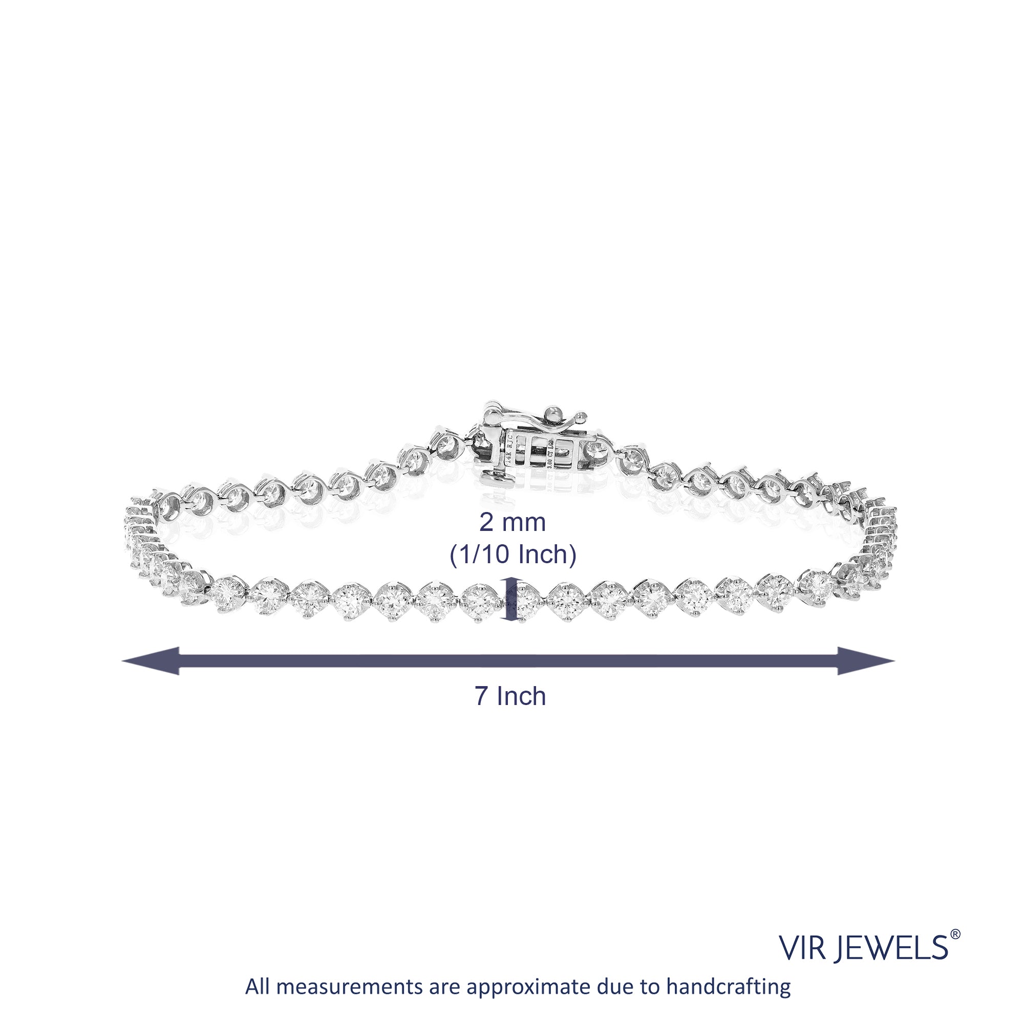 Four Prong Diamond Bracelet