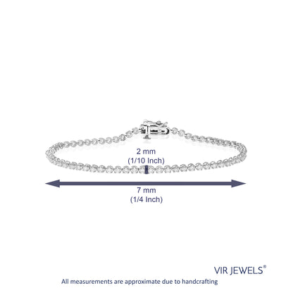 Small Diamond Tennis Bracelet