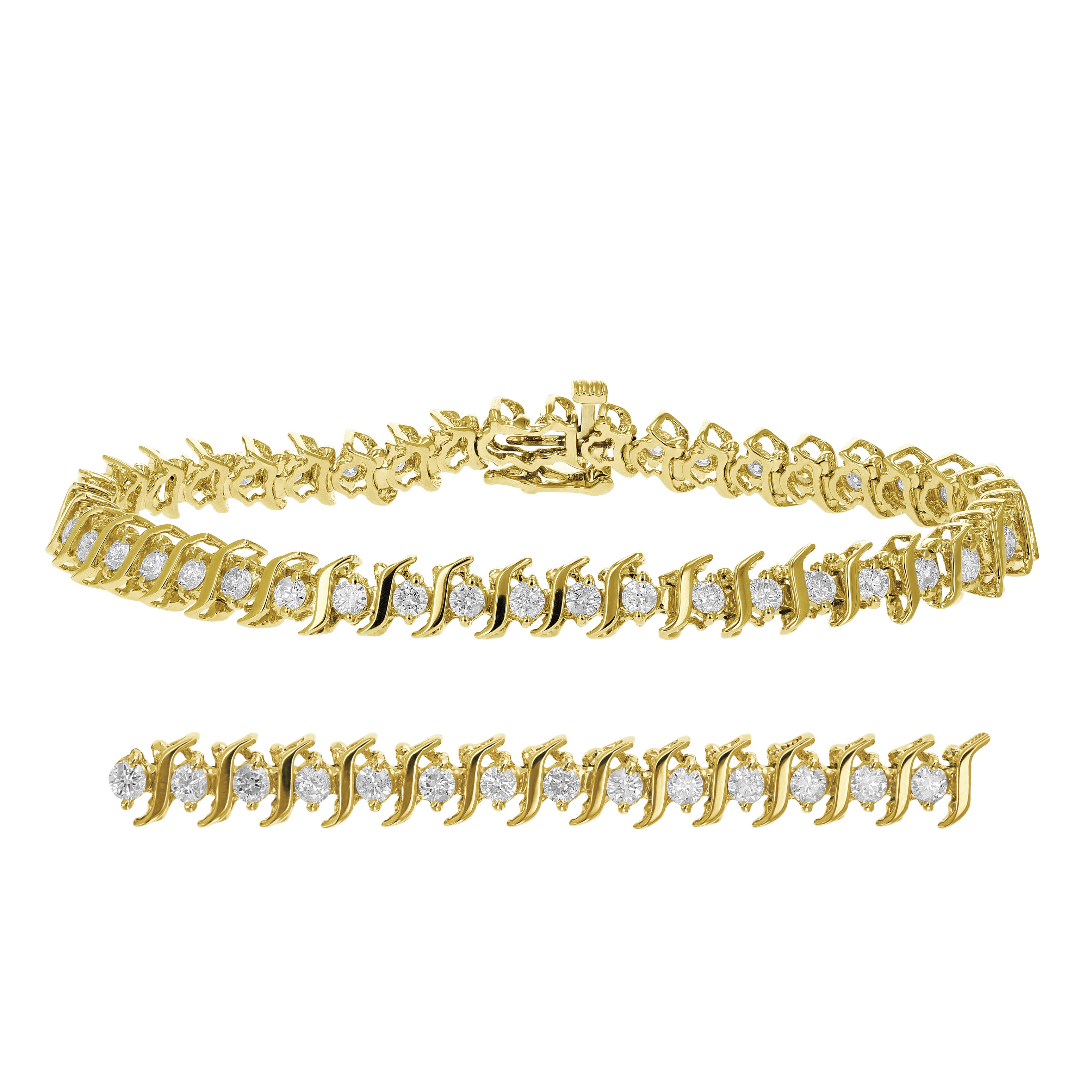 Yellow Gold S Link Bracelet