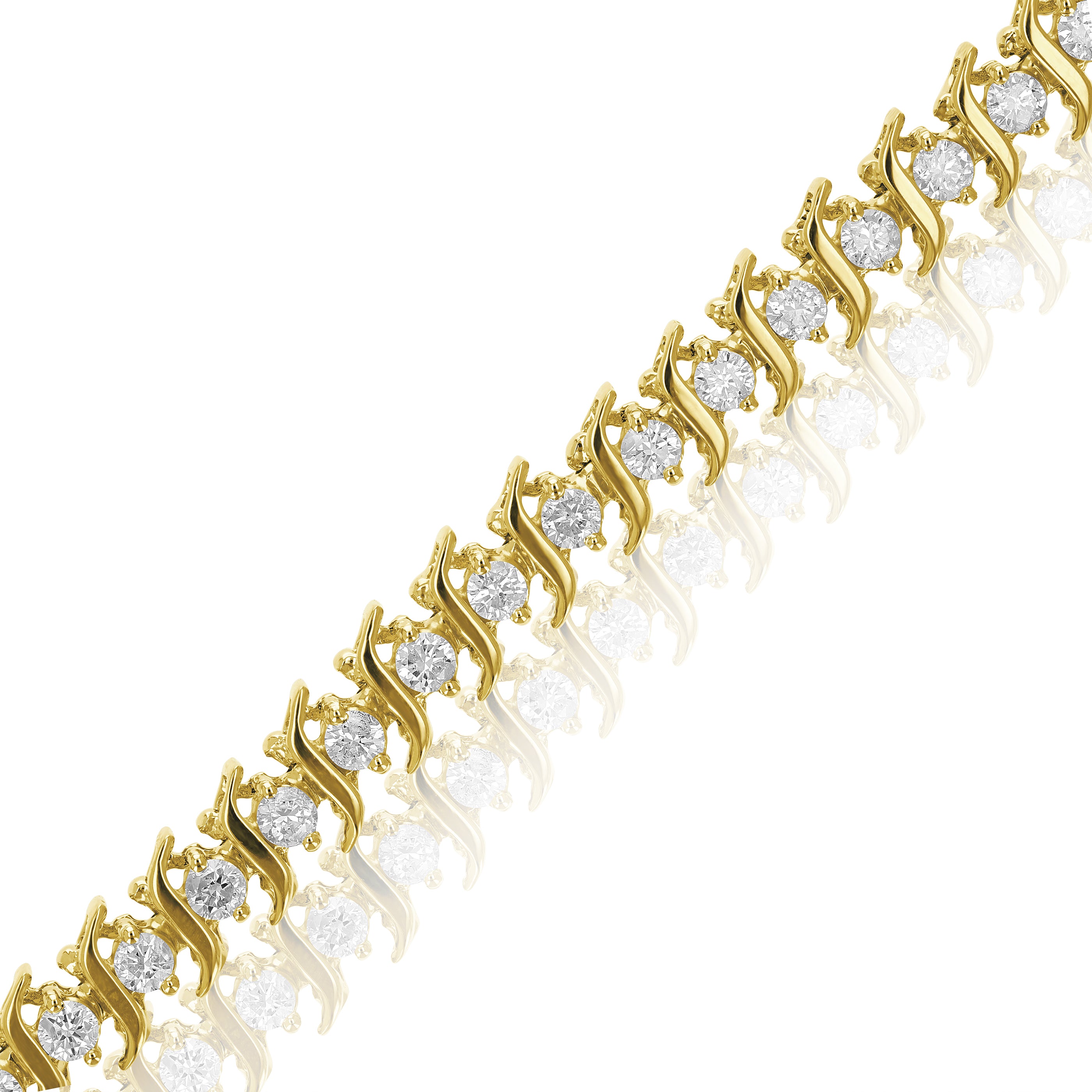 Yellow Gold S Link Bracelet