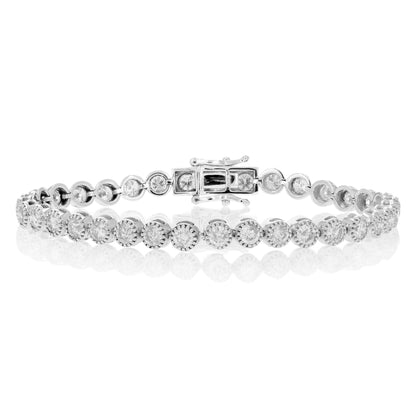 Classic Milgrain Tennis Bracelet