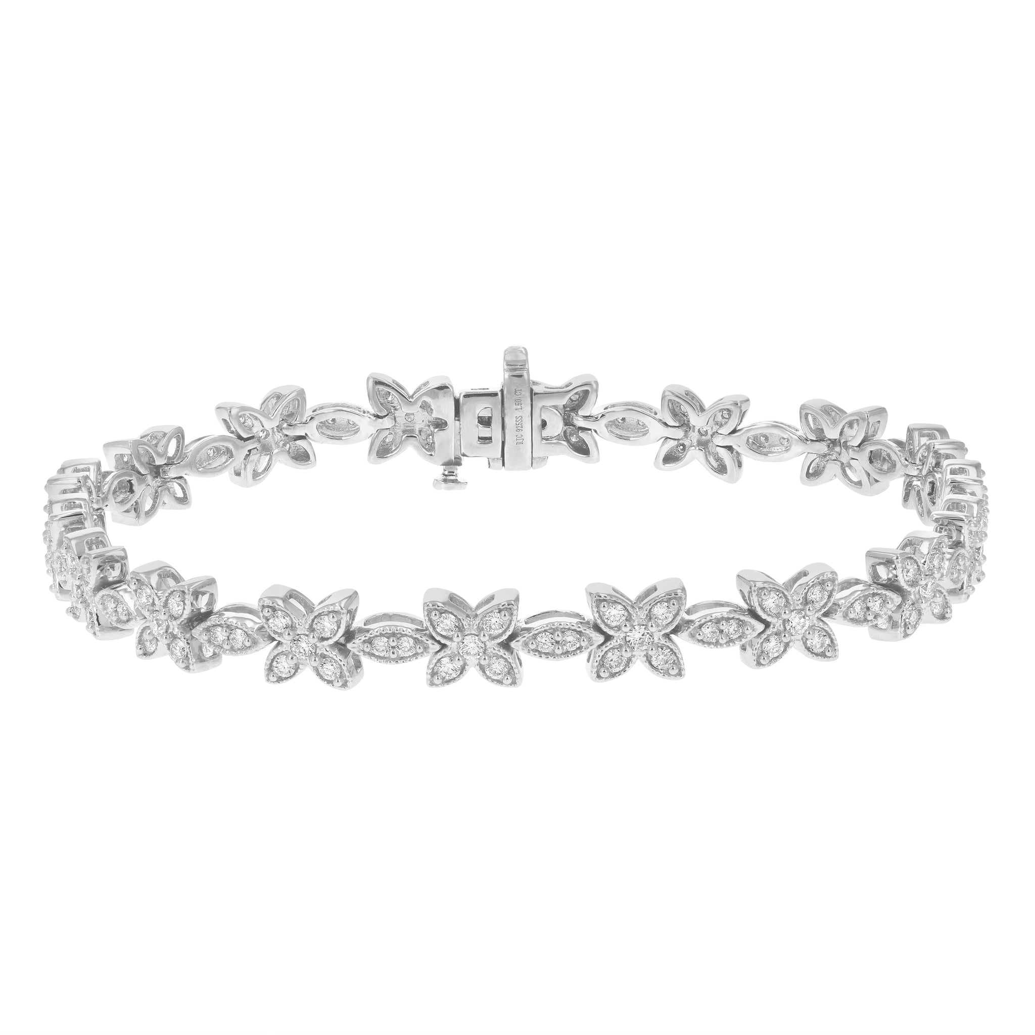 SOLID 925 Sterling Silver Baguette Tennis Bracelet ICED Diamond Necklace  Hip Hop