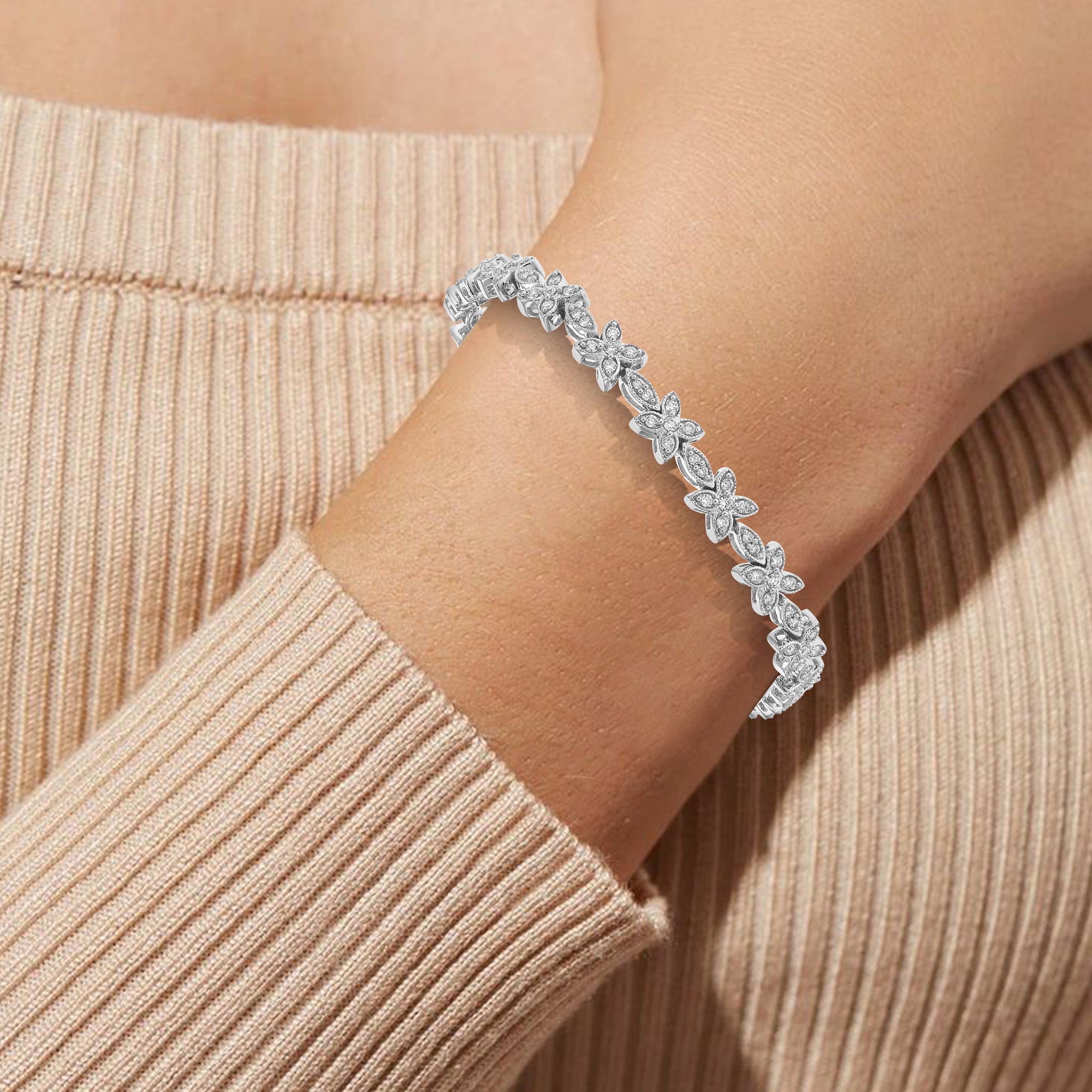 Brilliant Baguette Diamond Bracelet – Sweet Pea Jewellery