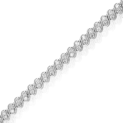 S Oval Link Tennis Bracelet