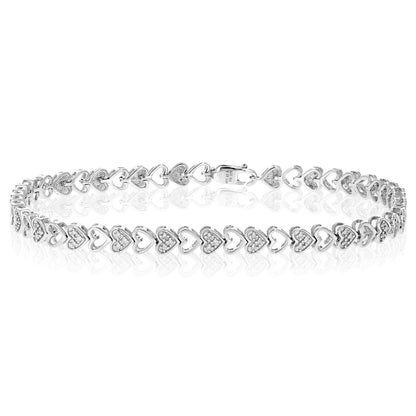 Heart Lab Diamond Bracelet