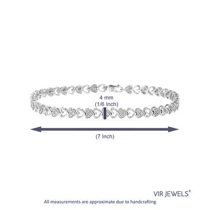 Heart Lab Diamond Bracelet