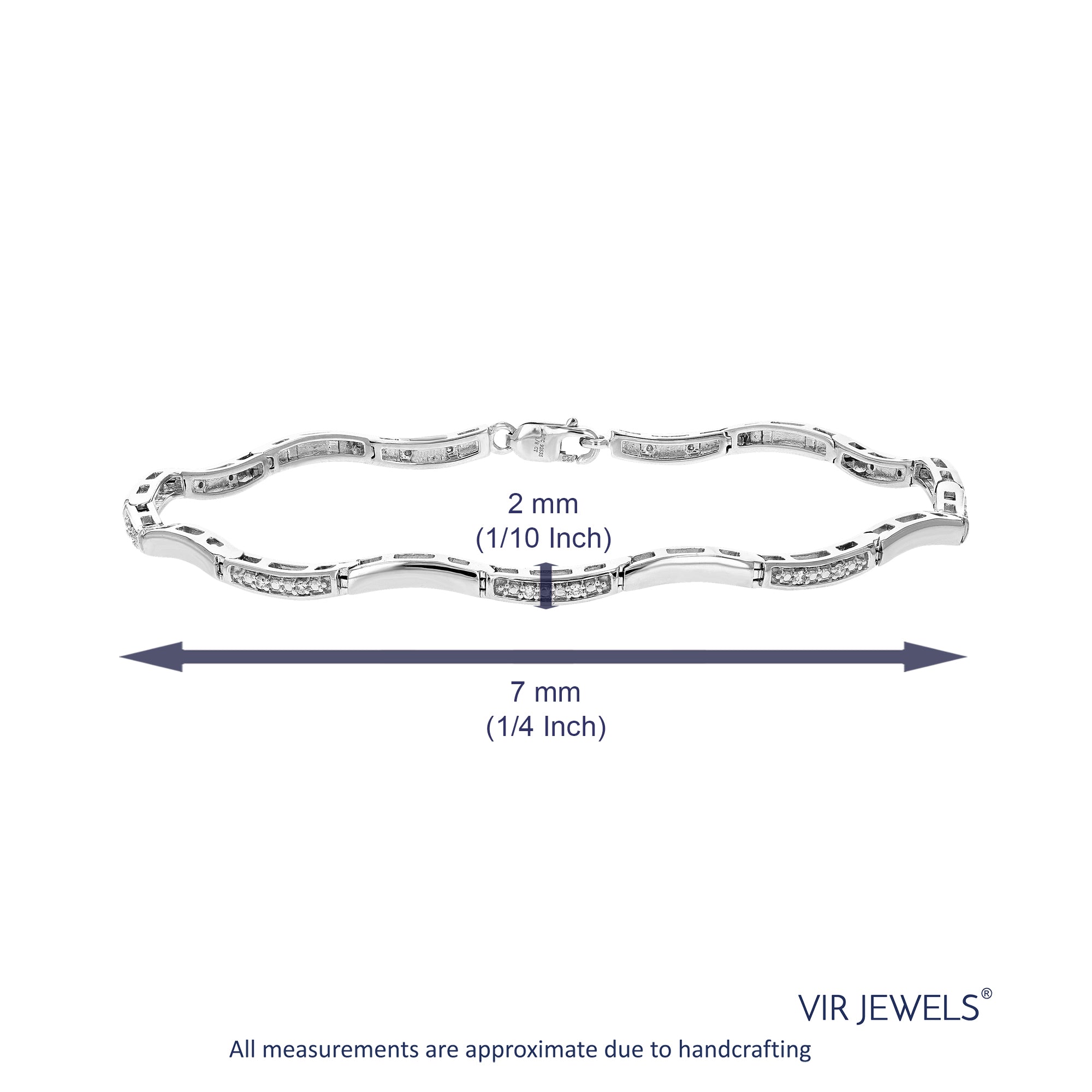 Wave Fashion Lab Diamond Bracelet