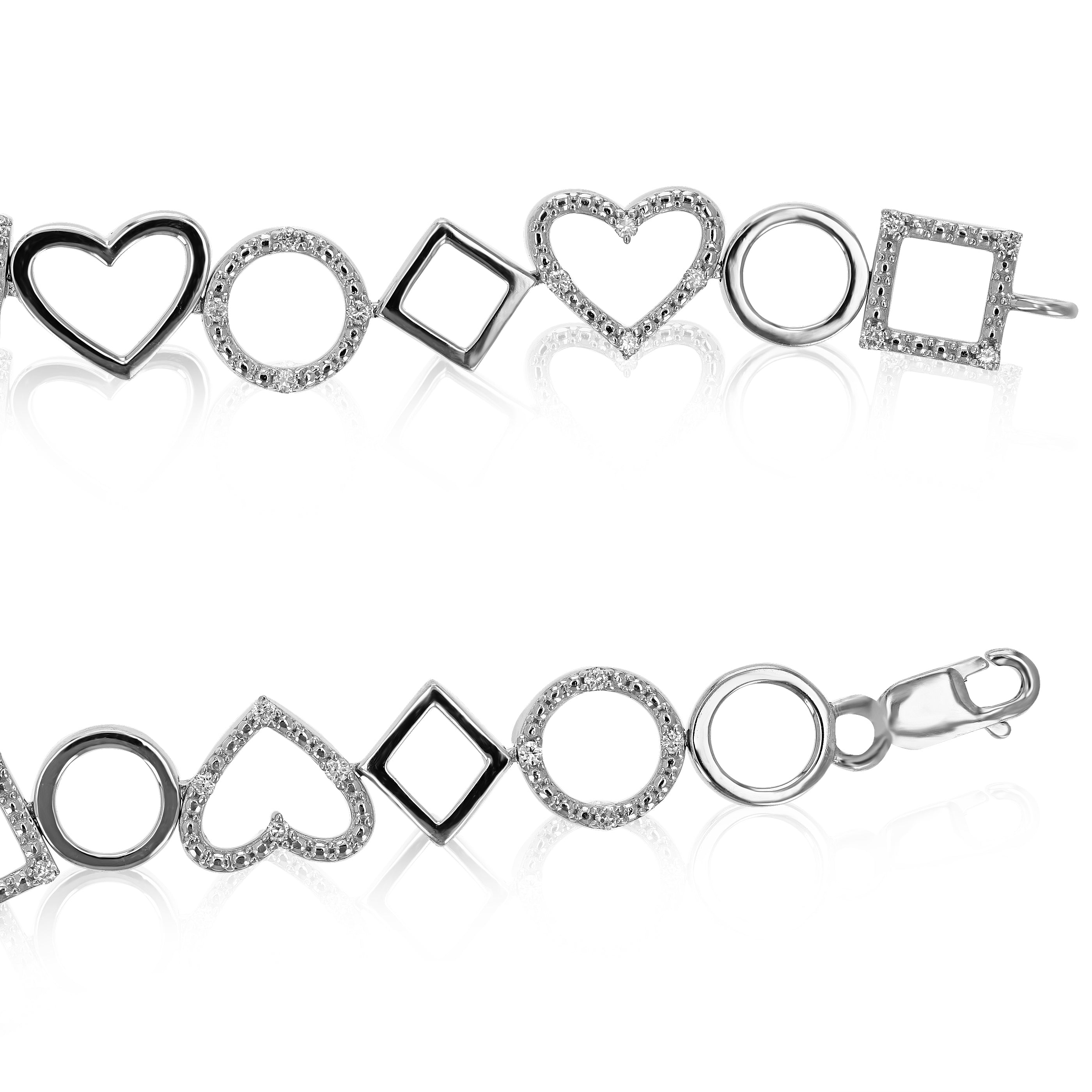 Multi Shape Diamond Bracelet