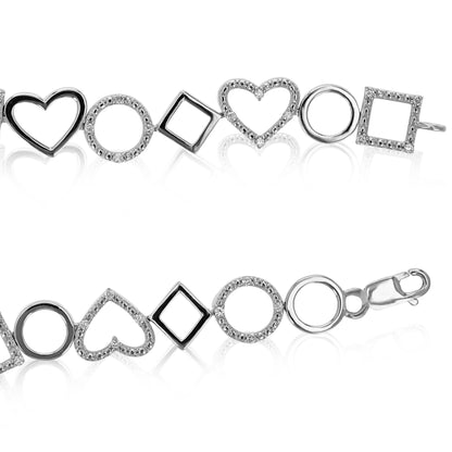 Multi Shape Diamond Bracelet