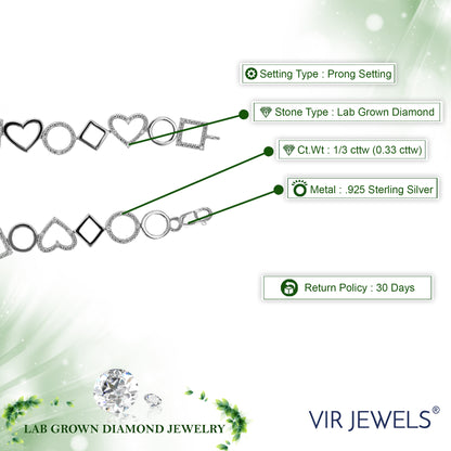 Multi Shape Diamond Bracelet