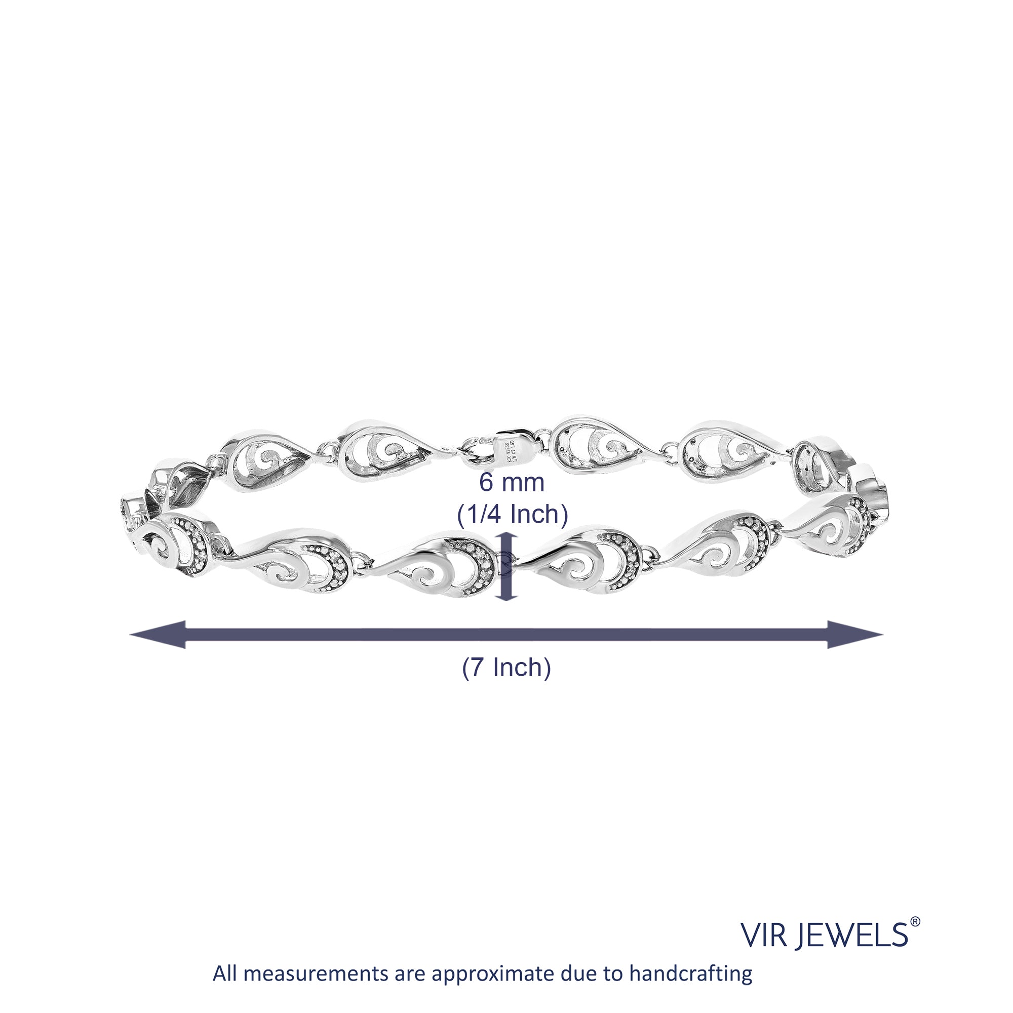 Double Drop Chain Diamond Bracelet