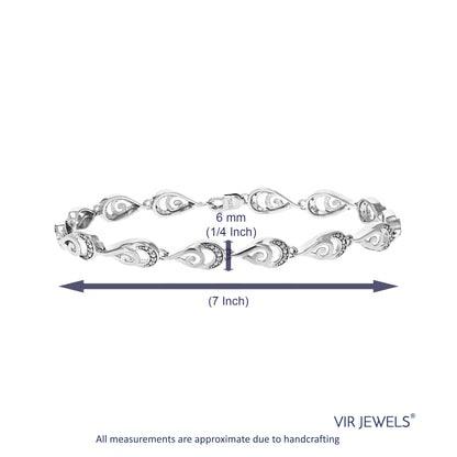 Double Drop Chain Diamond Bracelet