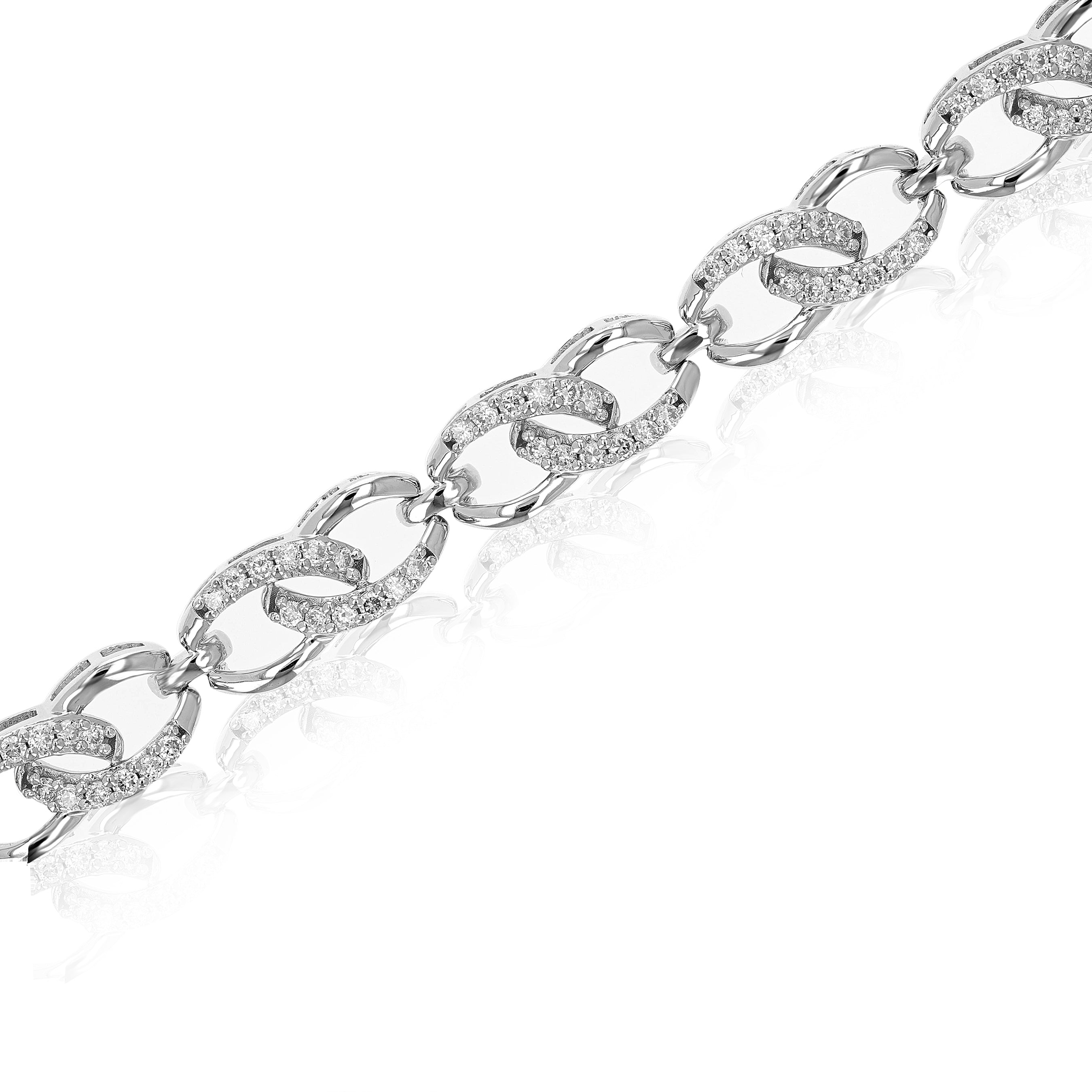 Chain Beaded Tennis Bracelet