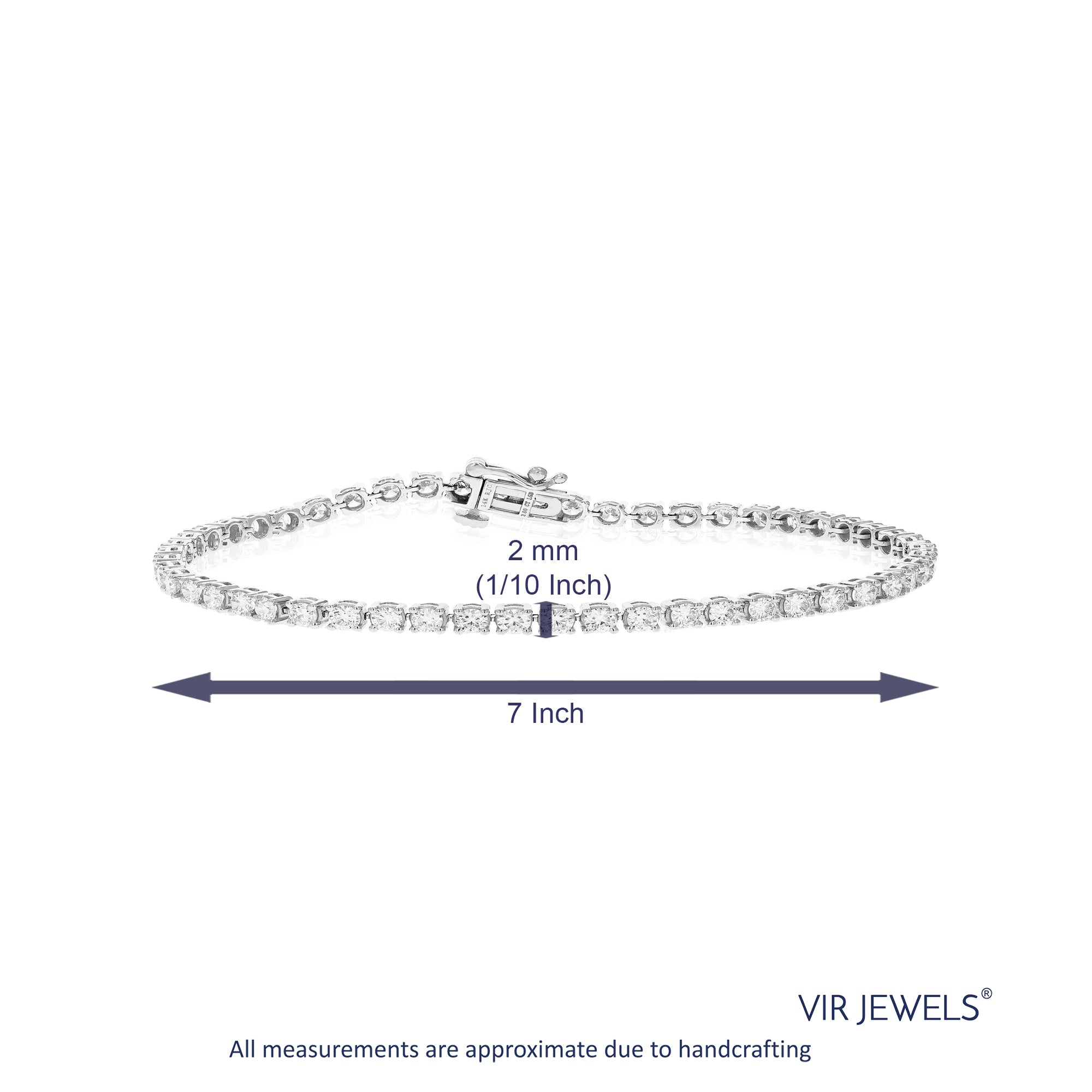 Round Tennis Diamond Bracelet