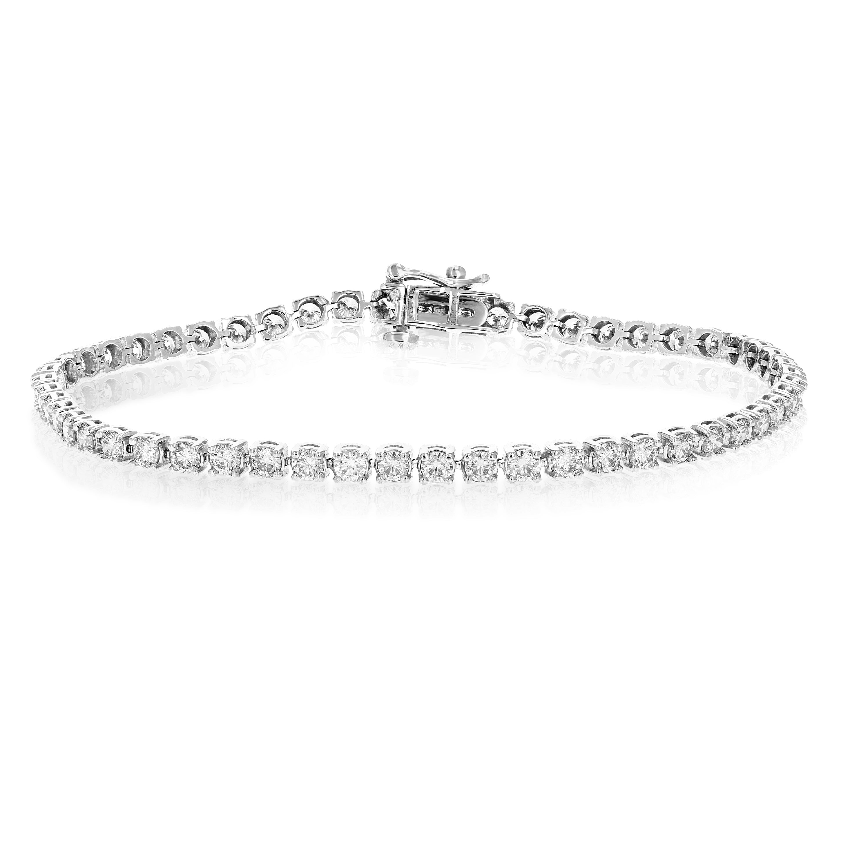 Round Tennis Diamond Bracelet