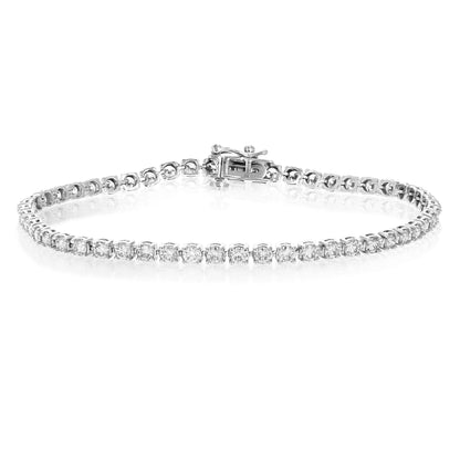 Round Tennis Diamond Bracelet