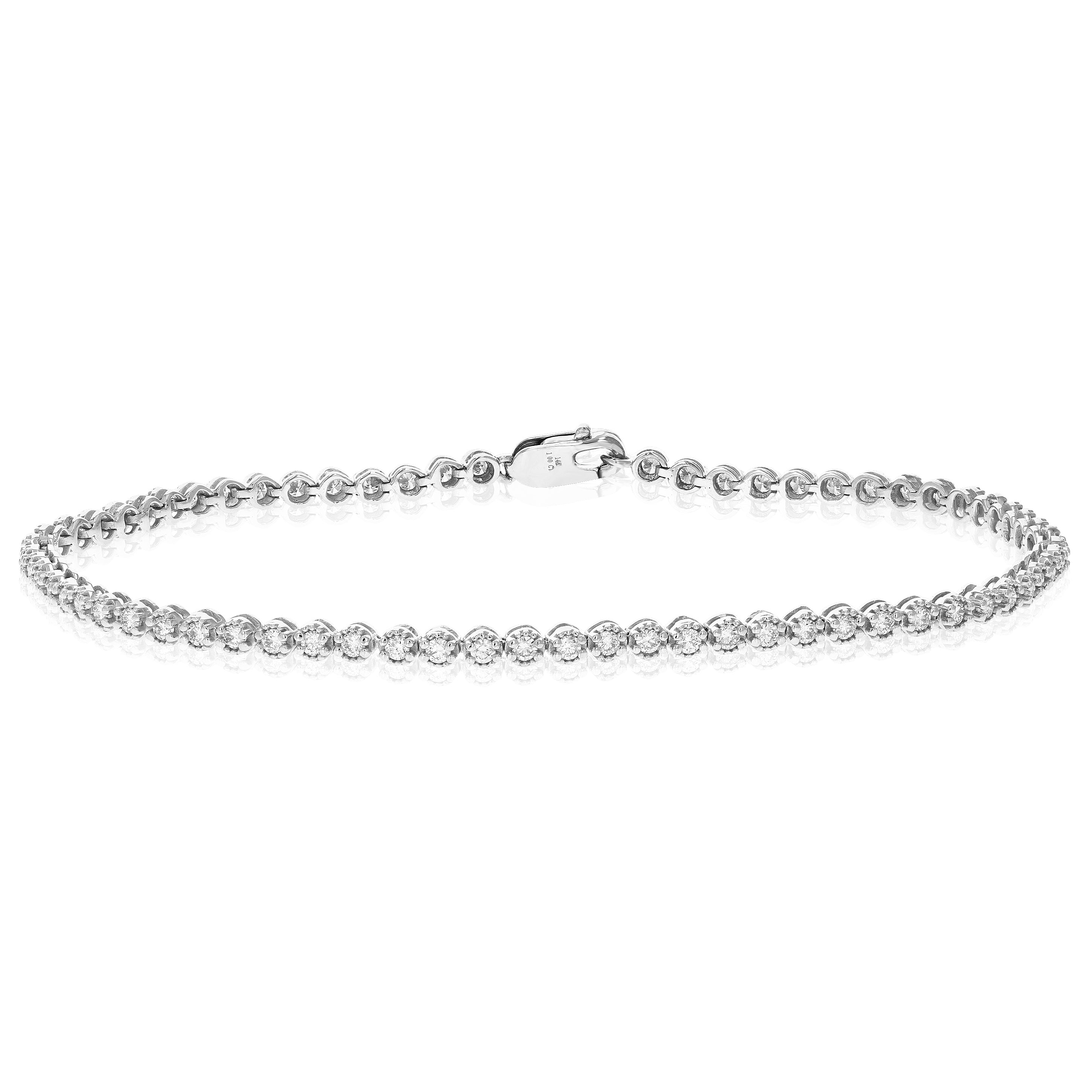 Small Diamond Tennis Bracelet