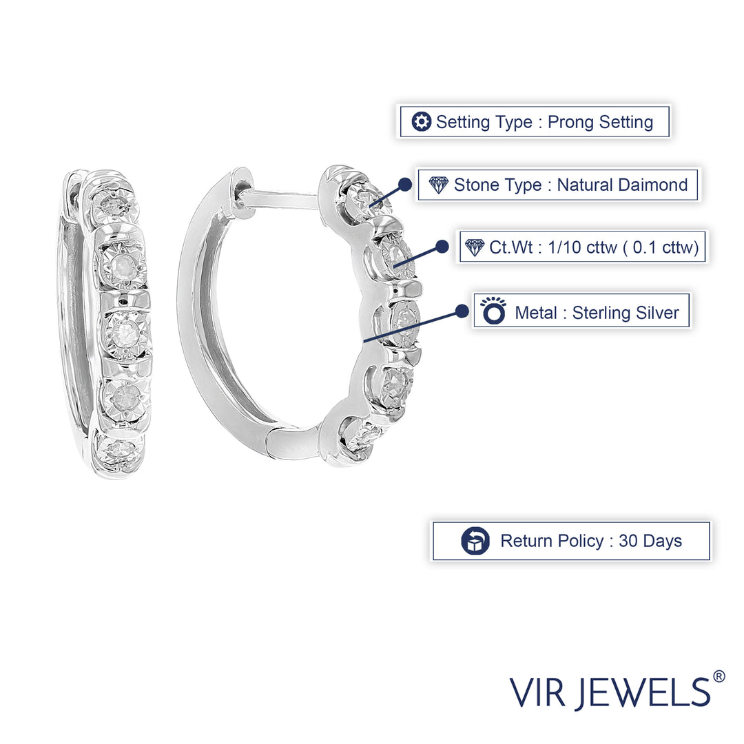 Vir Jewels Diamond Hoop Earrings