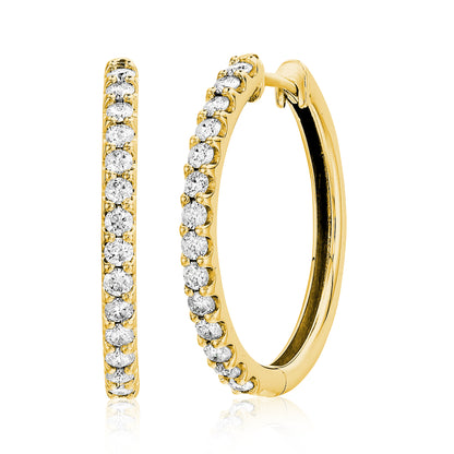 Diamond Classic Hoop Earrings