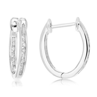 Inside Out Channel Hoop Earrings