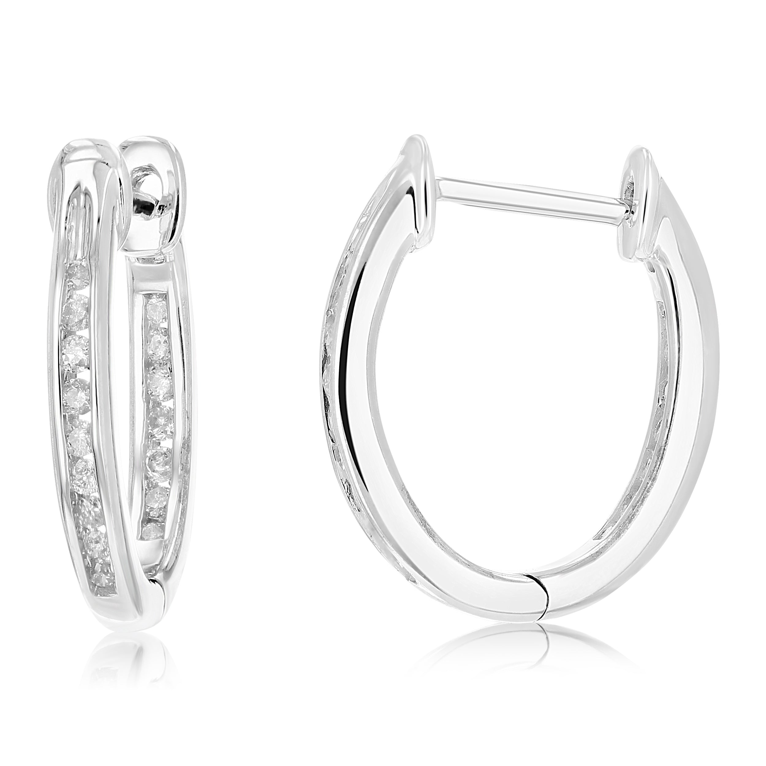 Inside Out Channel Hoop Earrings