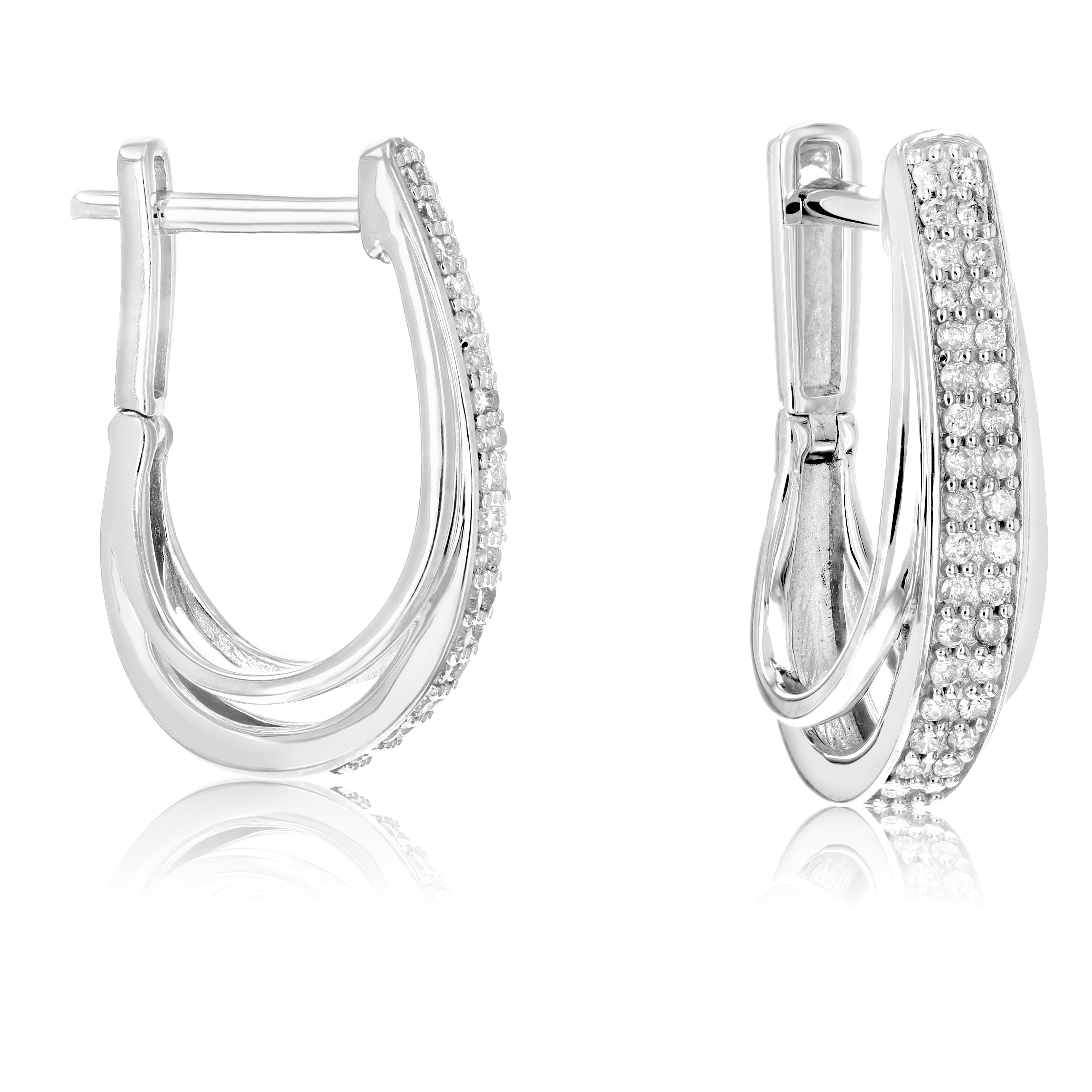 Double row Hoop Earrings