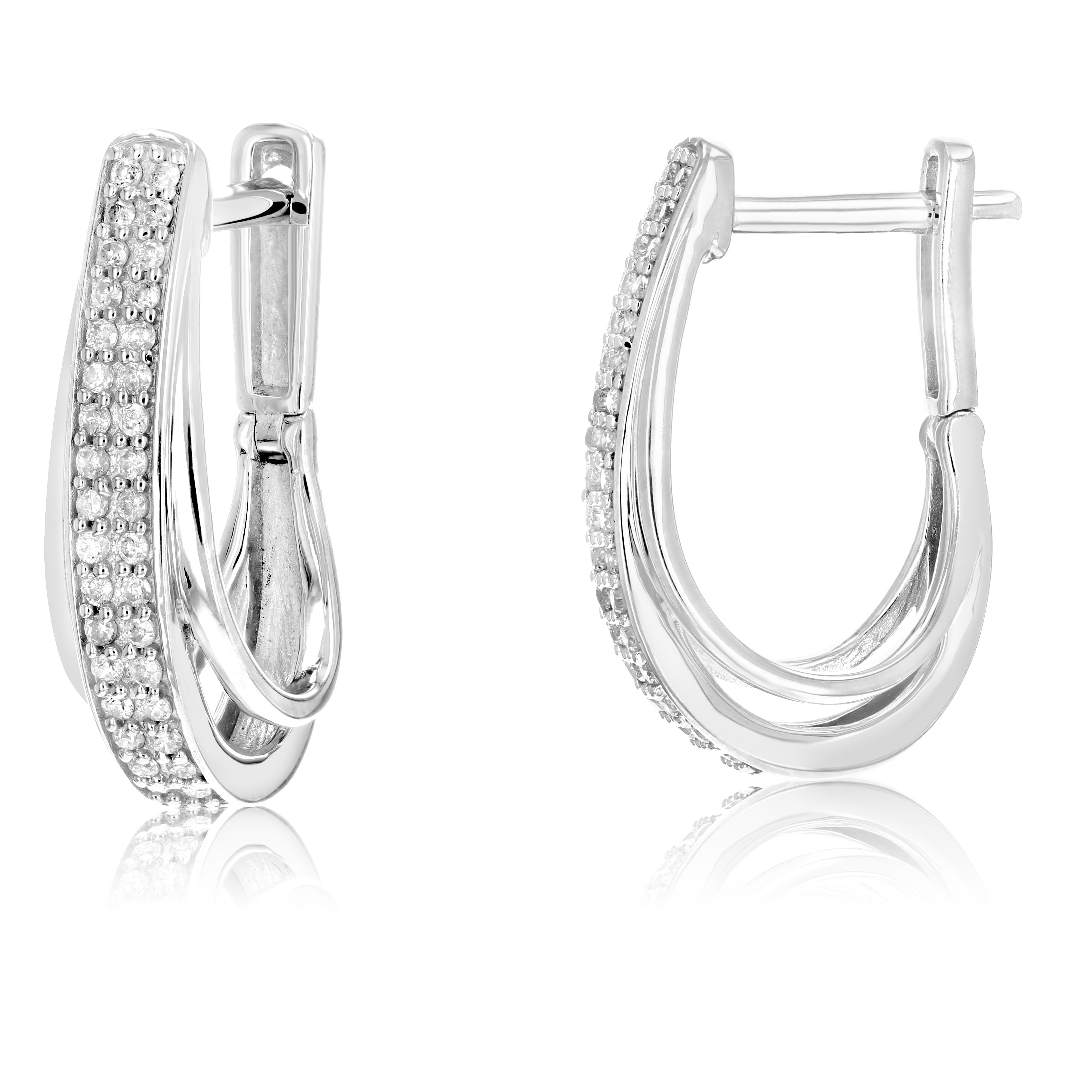 Double row Hoop Earrings