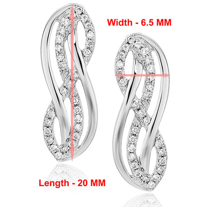 Infinity Diamond Stud Earrings