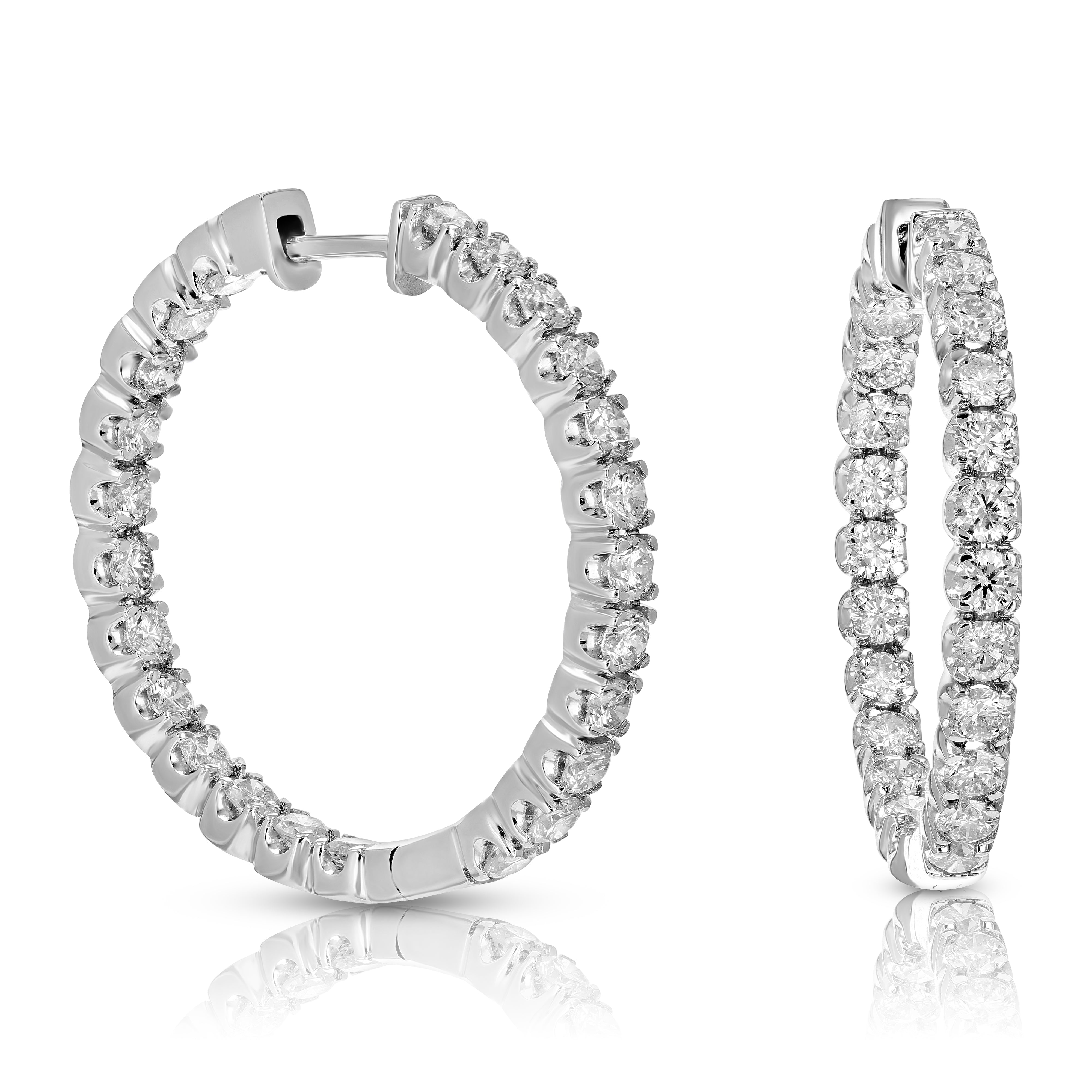 Timeless Diamond Inside Out Hoop Earrings